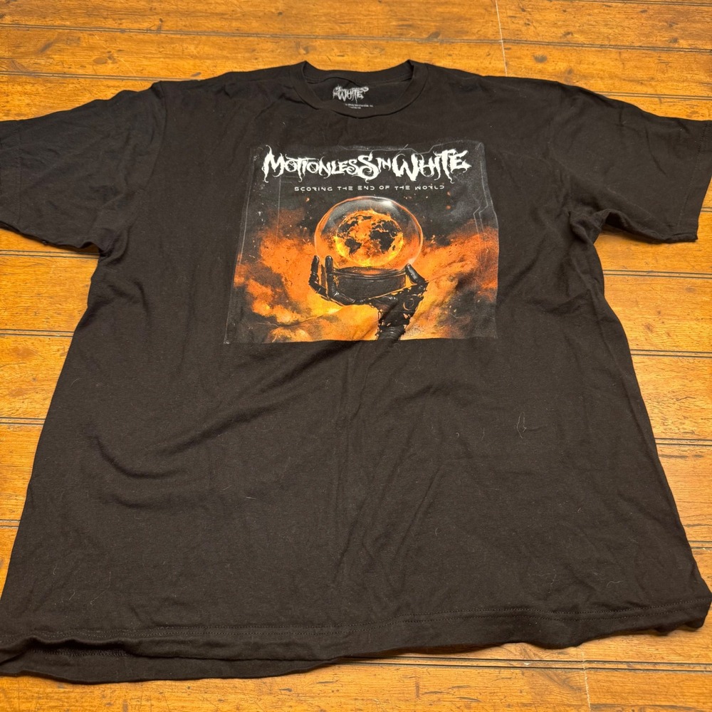 Motionless In White Scoring The End Of‎ The World Black T Shirt XL